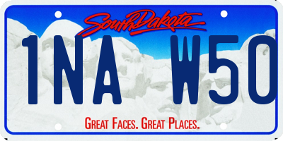 SD license plate 1NAW50