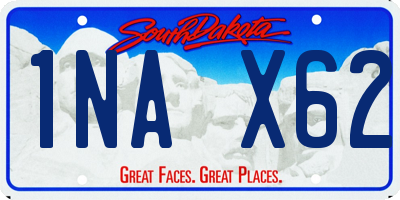 SD license plate 1NAX62
