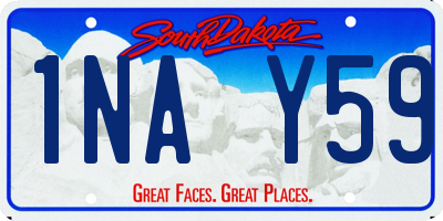 SD license plate 1NAY59