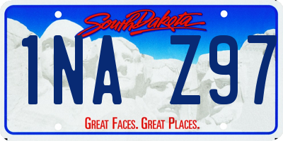 SD license plate 1NAZ97
