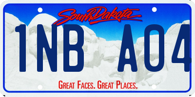 SD license plate 1NBA04
