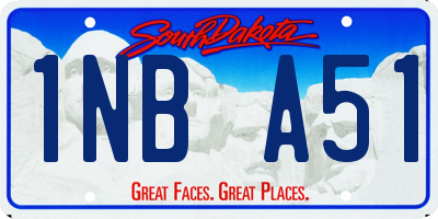 SD license plate 1NBA51