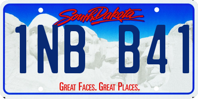 SD license plate 1NBB41
