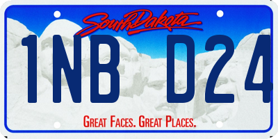 SD license plate 1NBD24