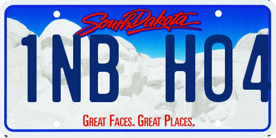 SD license plate 1NBH04