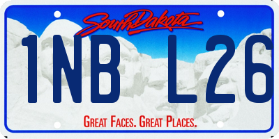 SD license plate 1NBL26