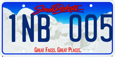 SD license plate 1NBO05
