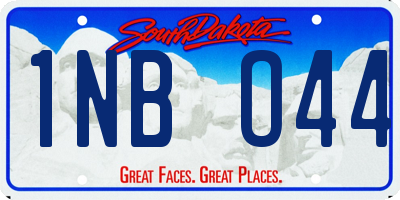 SD license plate 1NBO44