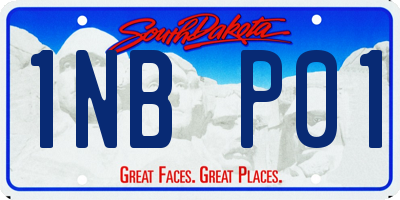 SD license plate 1NBP01