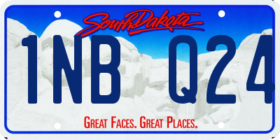 SD license plate 1NBQ24