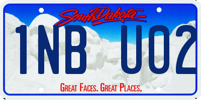 SD license plate 1NBU02