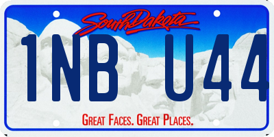 SD license plate 1NBU44