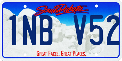 SD license plate 1NBV52