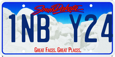 SD license plate 1NBY24