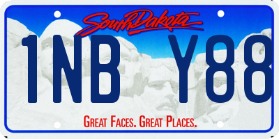 SD license plate 1NBY88