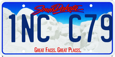 SD license plate 1NCC79