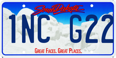 SD license plate 1NCG22