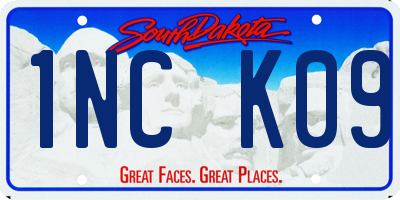 SD license plate 1NCK09
