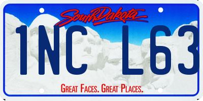SD license plate 1NCL63