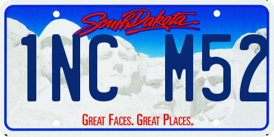 SD license plate 1NCM52
