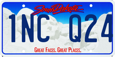 SD license plate 1NCQ24