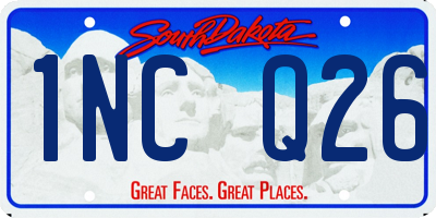 SD license plate 1NCQ26