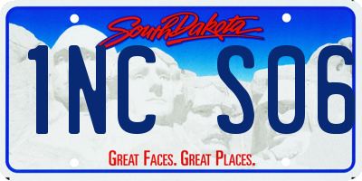 SD license plate 1NCS06