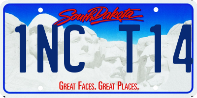 SD license plate 1NCT14