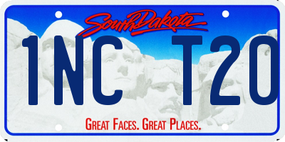 SD license plate 1NCT20