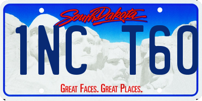 SD license plate 1NCT60
