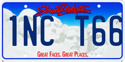 SD license plate 1NCT66
