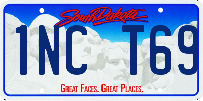 SD license plate 1NCT69