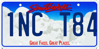 SD license plate 1NCT84