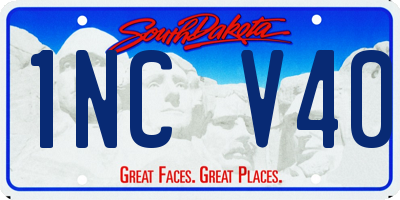 SD license plate 1NCV40