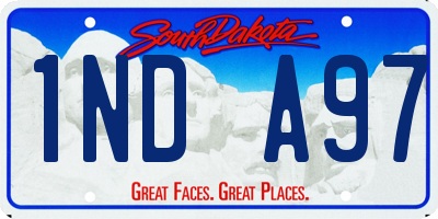 SD license plate 1NDA97