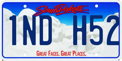 SD license plate 1NDH52