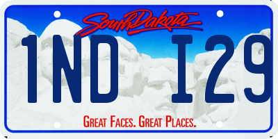 SD license plate 1NDI29