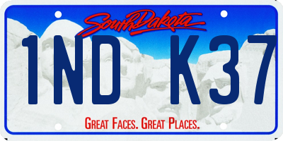SD license plate 1NDK37