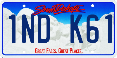SD license plate 1NDK61
