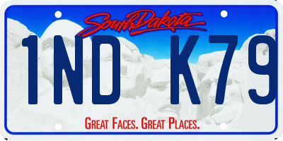 SD license plate 1NDK79
