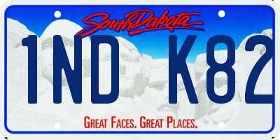 SD license plate 1NDK82
