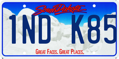 SD license plate 1NDK85