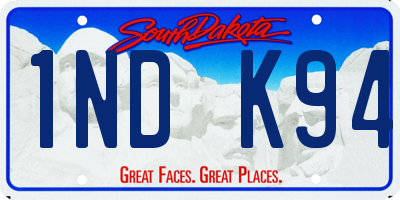SD license plate 1NDK94