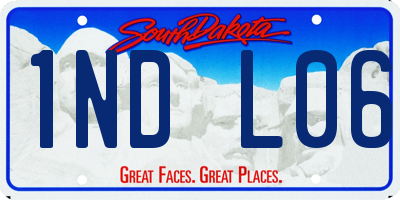 SD license plate 1NDL06