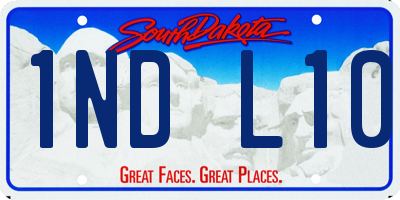 SD license plate 1NDL10