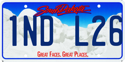 SD license plate 1NDL26