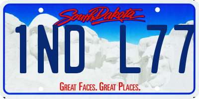 SD license plate 1NDL77