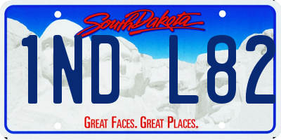 SD license plate 1NDL82