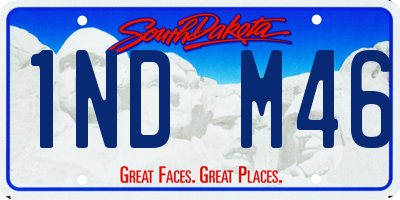 SD license plate 1NDM46