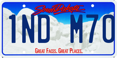SD license plate 1NDM70